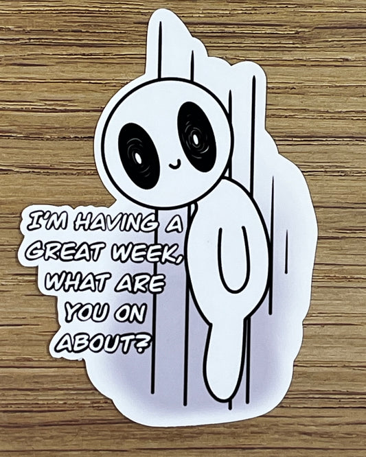 Hard week sticker